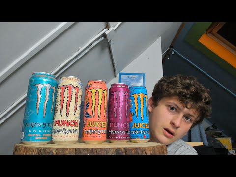ASMR Monster Energy Tasting