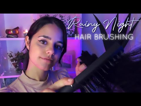 ASMR REALISTIC HAIR BRUSHING after a bad day 💖 Personal Attention with Brush, Spray & Water Globes