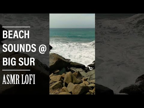 ASMR AT THE BEACH - Lofi sounds | Vacation at pfeiffer beach big sur | BEACH SOUNDS