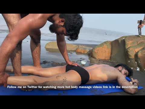 ASMR | World’s Most Relaxing Body Massage @ Beach | deep tissue Men to Men Massage