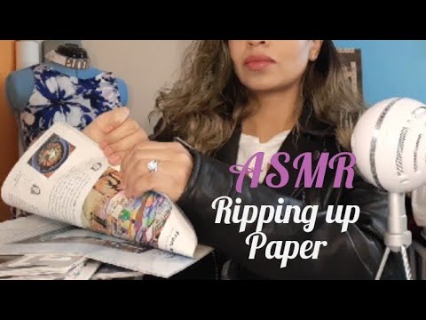 ASMR Ripping up paper.