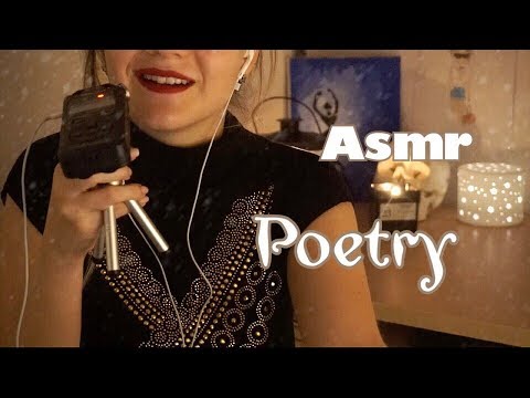 ASMR Reading poetry | Whispering | close up whisper