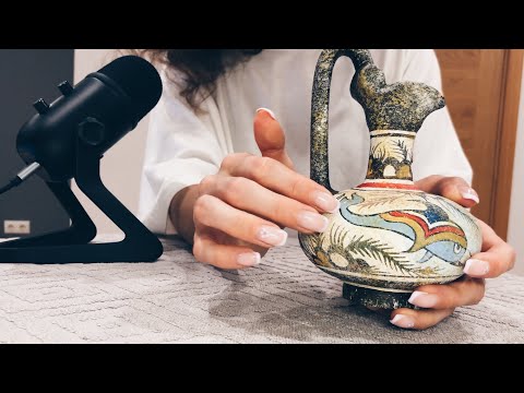 ASMR Vintage Home Decor Haul | Whispering Tapping Unwrapping Paper Sounds | Ceramic Bowl And Vase