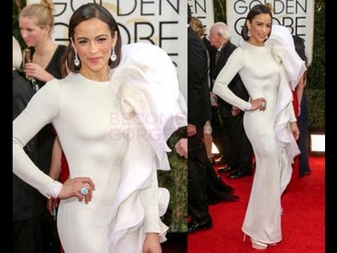 WTF! Paula Patton's Golden Globes 2014 Dress Is A Spectacular Mess ?!