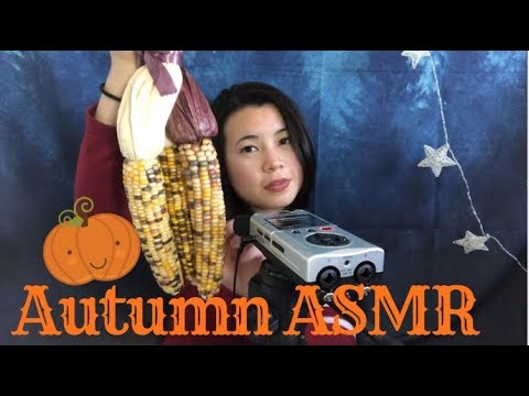 [ASMR] 🍁 Autumn Triggers 🍁| Tapping, Scratching, Deep in your ears binaural sounds