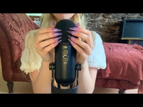 ASMR | mic scratching with long nails for sleep 💤