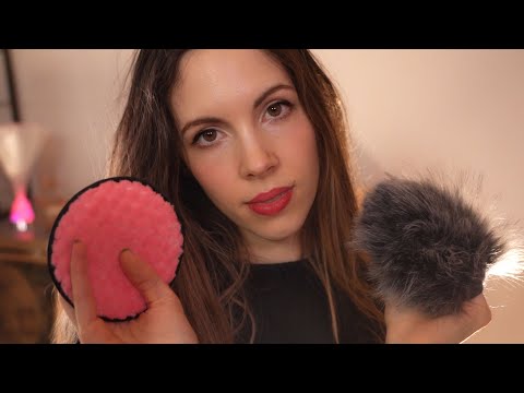 ASMR - Personal Attention To Make You Sleepy - Face Tracing, Scalp, Brushing, Tingles