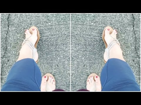 ASMR | Walking Outdoors in my Strappy Sandals | Special Guest Appearance