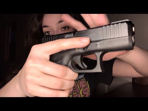 ASMR Glock 26 Intense Slide Sounds Relaxing Tapping & Whispering For Sleep in 10 Minutes