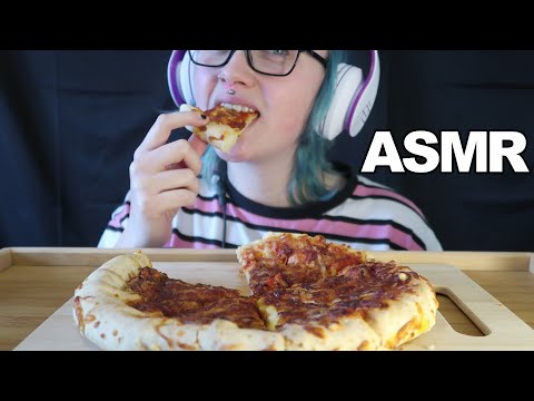ASMR Cheesy Stuffed Crust Pizza [TW: Slightly Burnt And...Doughy 🤣]
