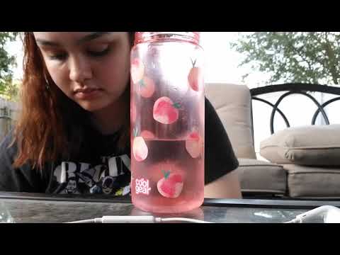 ASMR ~ Outside Tapping on Cups Full of Water