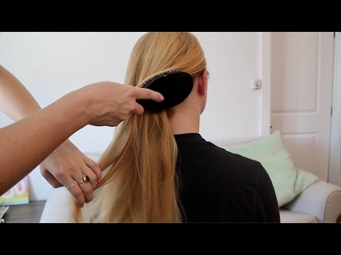 ASMR | Hair brushing on Aspen using luxury brushes (whisper, hair sounds, brushing sounds)
