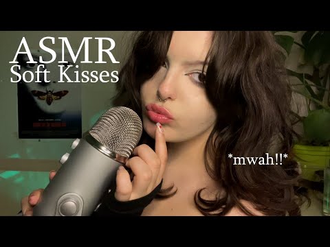 ☆ Soft Kisses & Positive Affirmations ASMR | Personal Attention, Breathy Whispers Mouth Sounds ☆