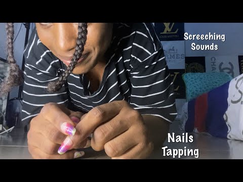 ASMR Screeching Nails Triggers| Nails Tapping| Deep tingles