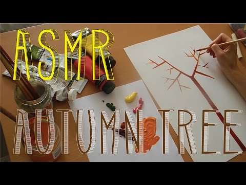 ASMR Autumn Tree | Quiet Whispers | LITTLE WATERMELON