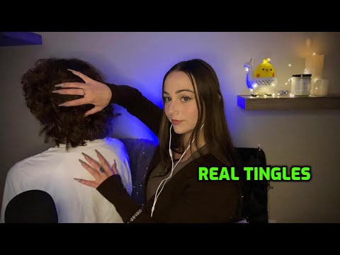 ASMR Real Back Tracing & Head Scratching 💆‍♀️💕