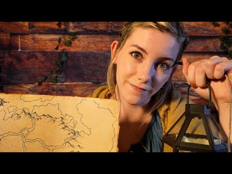 ASMR 🗺 The Inn & the Map Maker | Soft Spoken, Tracing, Paper Sounds, Fantasy Roleplay