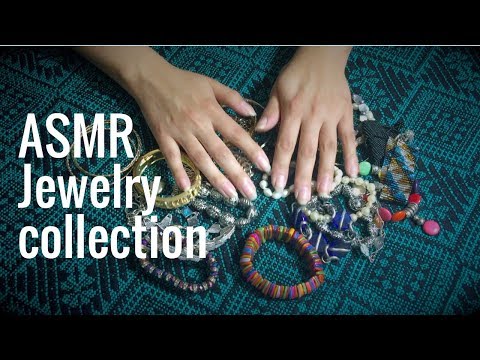 ASMR jewelry collection, gum chewing and cleaning