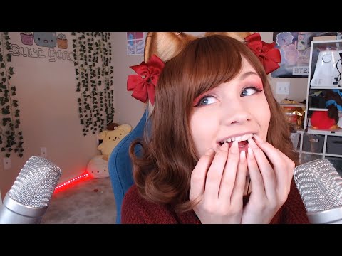 ASMR Teeth Tapping / Nail Nibbling (INTENSE Binaural Mouth Sounds)