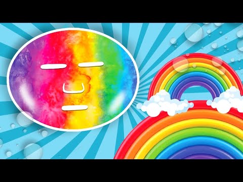 I made rainbow face mask challenge!!/oddly satisfying #5