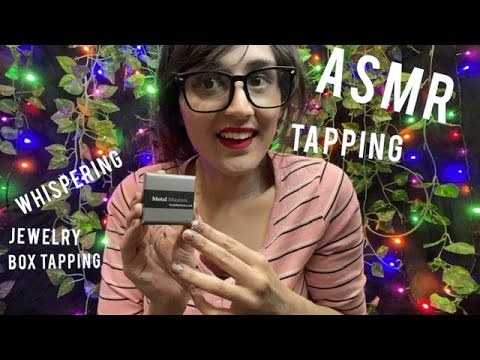 ASMR Tapping And Whispering 💖 On  Box 📦 💍