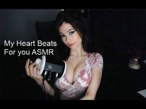 ~ My Heart Beats for You ASMR ~ Heartbeat | Face Brushing | Tapping | Fluffy Ear Brushing