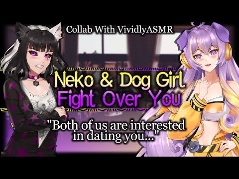 Neko And Dog Girl Fight To Be Your Girlfriend [Tsundere] [Brat] | Monster Girl ASMR Roleplay /FF4A/