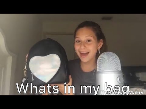 Asmr Whats In My Bag