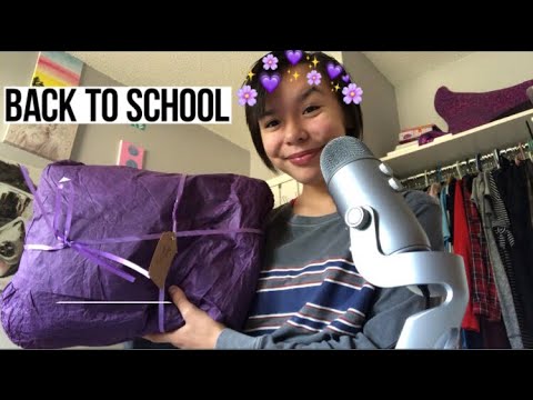 ASMR Back to school try on haul / Partnership with Øbsydian!!
