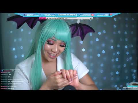 ASMR WITH NURSE MORRIGAN COSPLAY : LOTION AND WET HAND SOUNDS