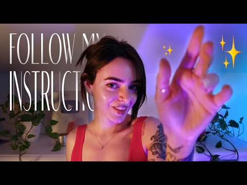 ASMR Focus on Me ⭐️ Visual Triggers ⭐️ (Whispered) Follow My Instructions, Personal Attention ASMR