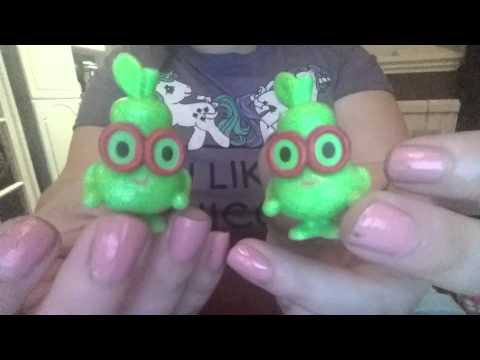 ASMR - Moshi Monsters Collection - show & tell & tapping sounds - childish cute