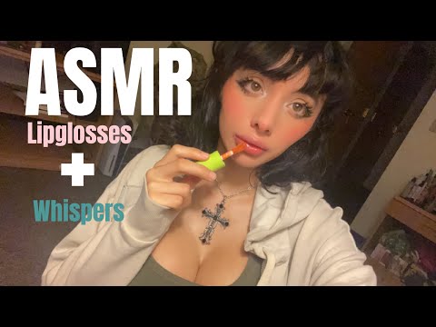 ASMR | Applying Lipgloss W/ Whispering