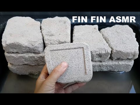 ASMR : Gritty Sand+Cement Crumble in Water #223
