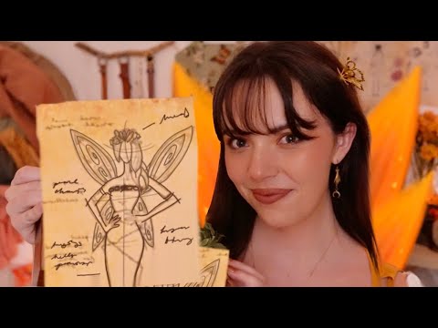 ASMR Designing Your Fairy Clothes 🧚‍♀️🍂🧵🪡 (measuring you, pampering, personal attention, fabric)