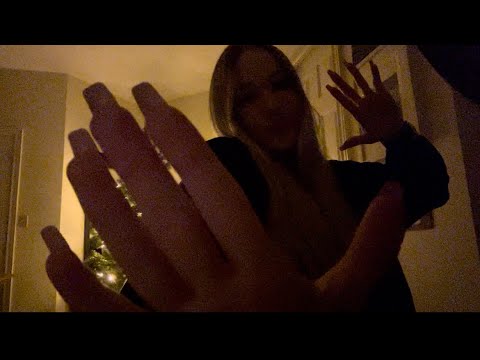 ASMR very dark and relaxing hand movements for sleep 💤 🌑