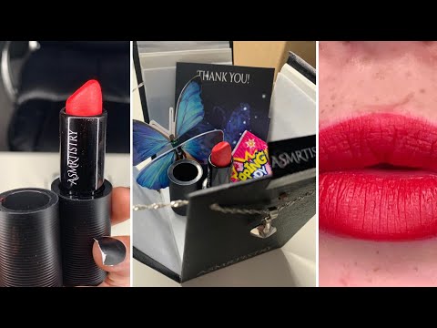 ASMRtistry one lipstick review! SO CUTE | ASMR | WHISPERED | READ DESCRIPTION