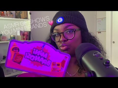 ASMR • Girlfriend shows mini brand obsession 🤣(whispers, day time asmr)