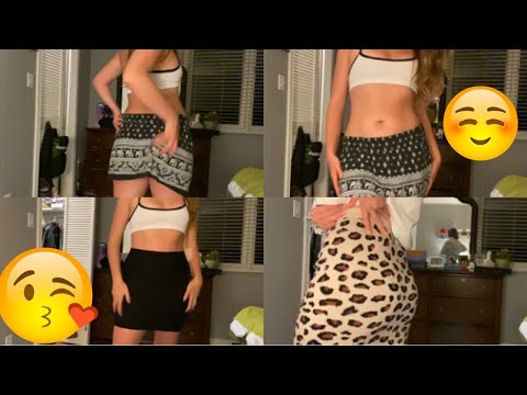 ASMR Skirt Try On ( Scratching, Rubbing )