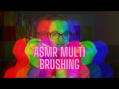 ASMR Brushing the Microphone With Different Brushes (Multi Brushing!)