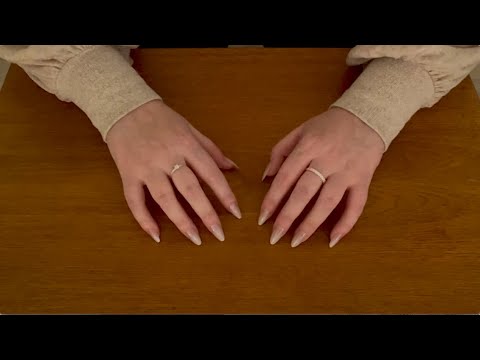 ASMR | Wood table tapping and scratching, lil bit of knocking too, no talking