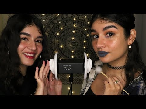 ASMR Twin Sister Ear Cleaning For Sleep ~VERY TINGLY~