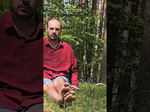 Nature sounds ASMR from forest. Barefoot walking relaxation. #asmr #walking #forest #relax #barefoot