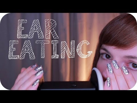 ASMR Ear Eating, Deep Ear Mouth Sounds, Ear Touching (3Dio)