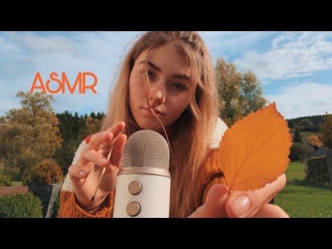 ASMR- Cozy Herbst Trigger 🍂 (Tapping, Crunchy, Fire Sounds..) [ ASMR German/ Deutsch]