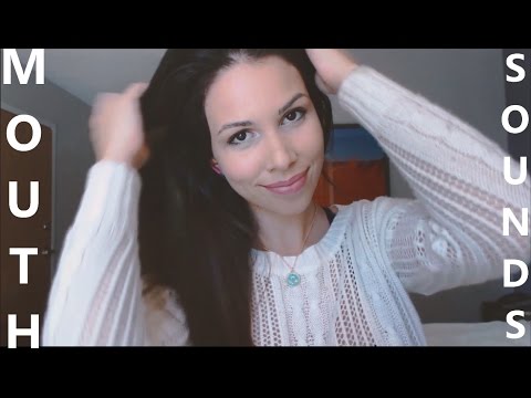 ASMR - Mouth Sounds Ear to Ear (mixed with Kisses, Inaudible Whispers and Hair Brushing)