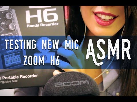 ASMR ita - New Mic Test •ZOOM H6• (Whispering, Tapping, Crinkle...)