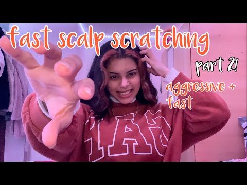 ASMR - scalp scratching part 2