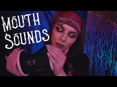ASMR Mouth Sounds 💎 Pirate Makeup, 3Dio, No Talking