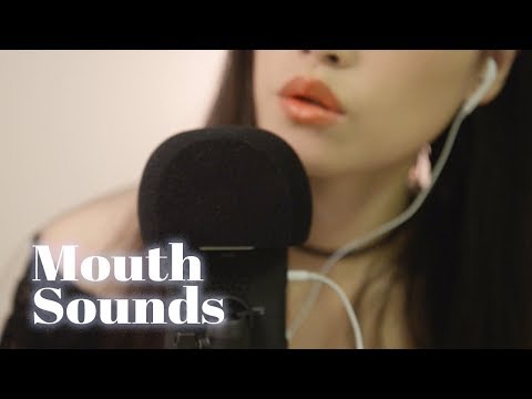 ASMR Mouth Sounds Kisses, Tongue Click, Breathing, Tk...